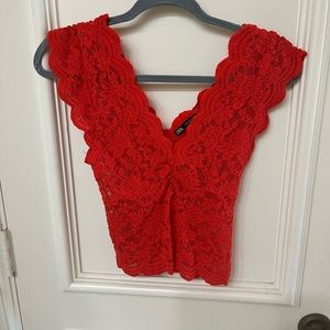 Zara Sleeveless Lace Top S
